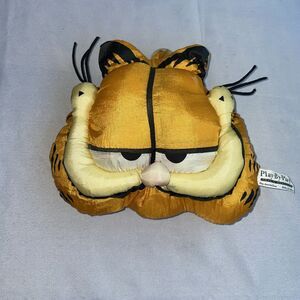 Vintage Garfield Cat Head Window Hanging Nylon Suction Cup 90s Play By Play